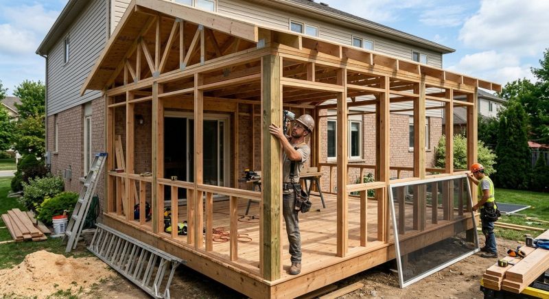 Enclosed Deck Installation in Austin, TX