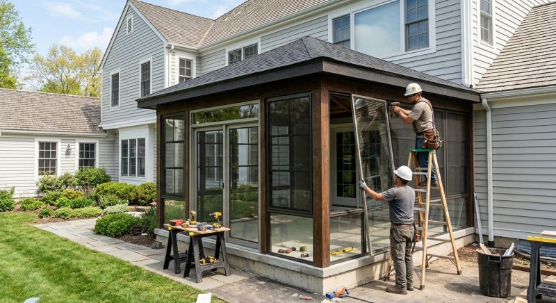 Enclosed Porch Installation in Charlotte, NC