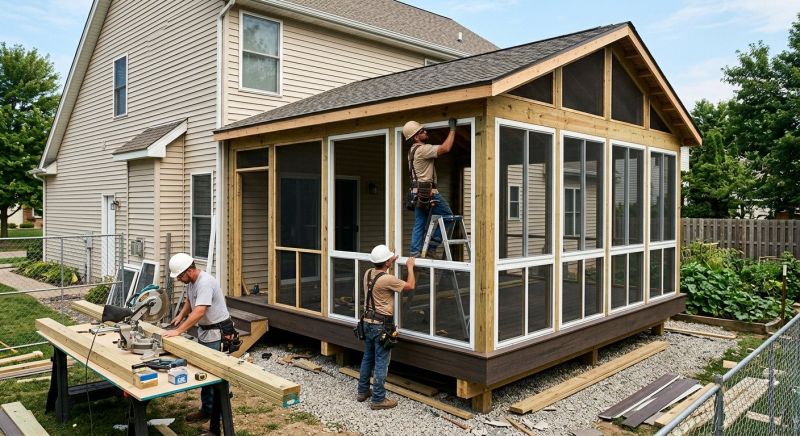 Deck Enclosure Installation in Knoxville, TN