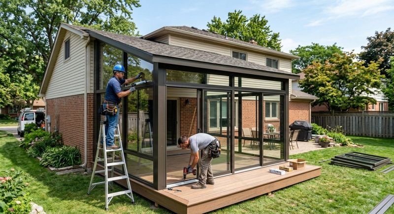 Three Season Room Installation in Knoxville, TN