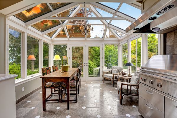 Vinyl Sunroom Assembly